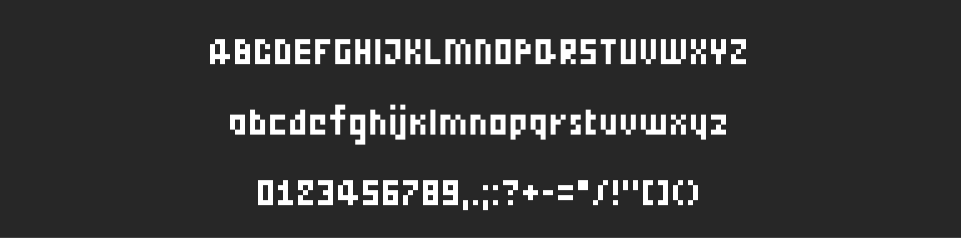 Pixel Font - OLYMPUS