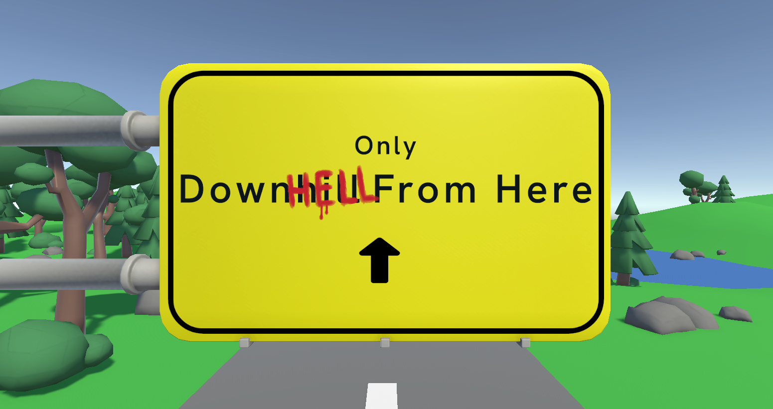 Only Downhell from here