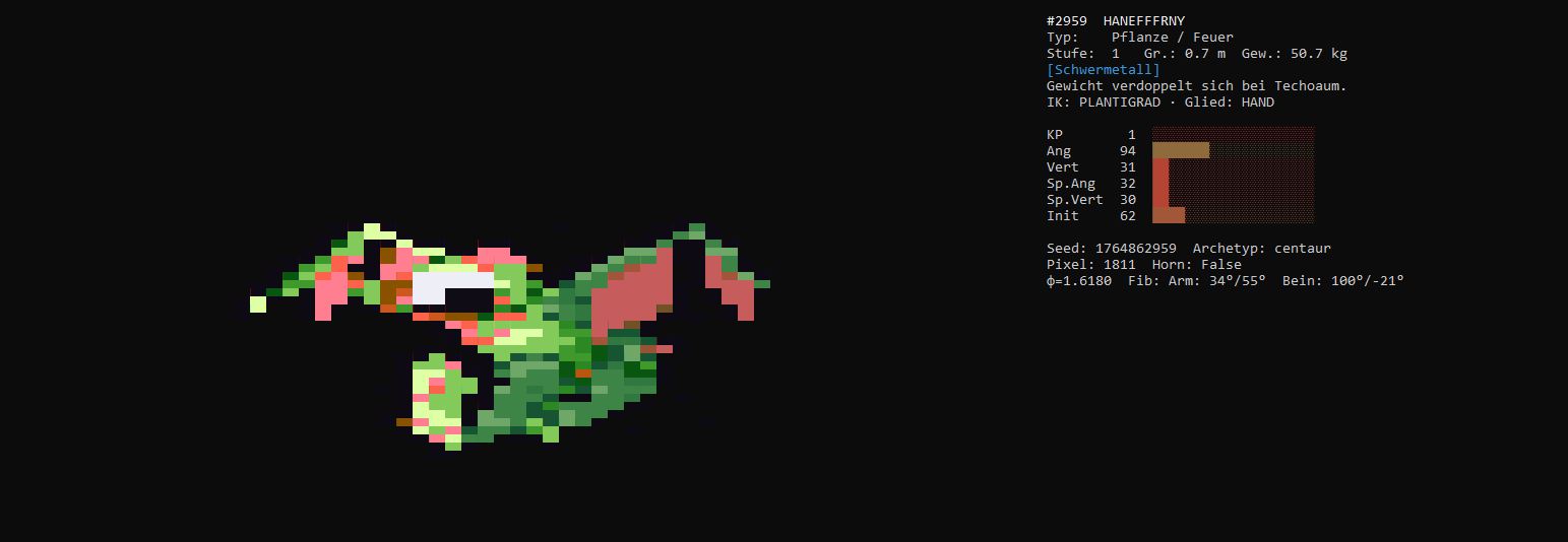 Procedural Fakemon Engine