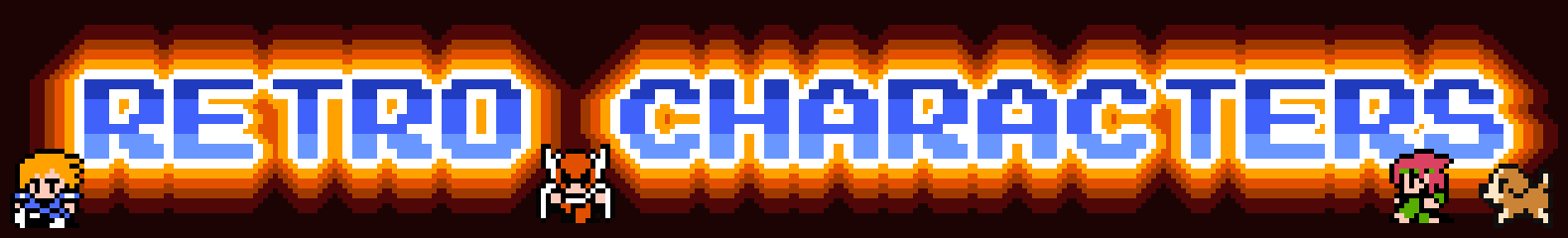 Nostalgic Retro Characters