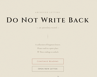 Do Not Write Back game screenshot