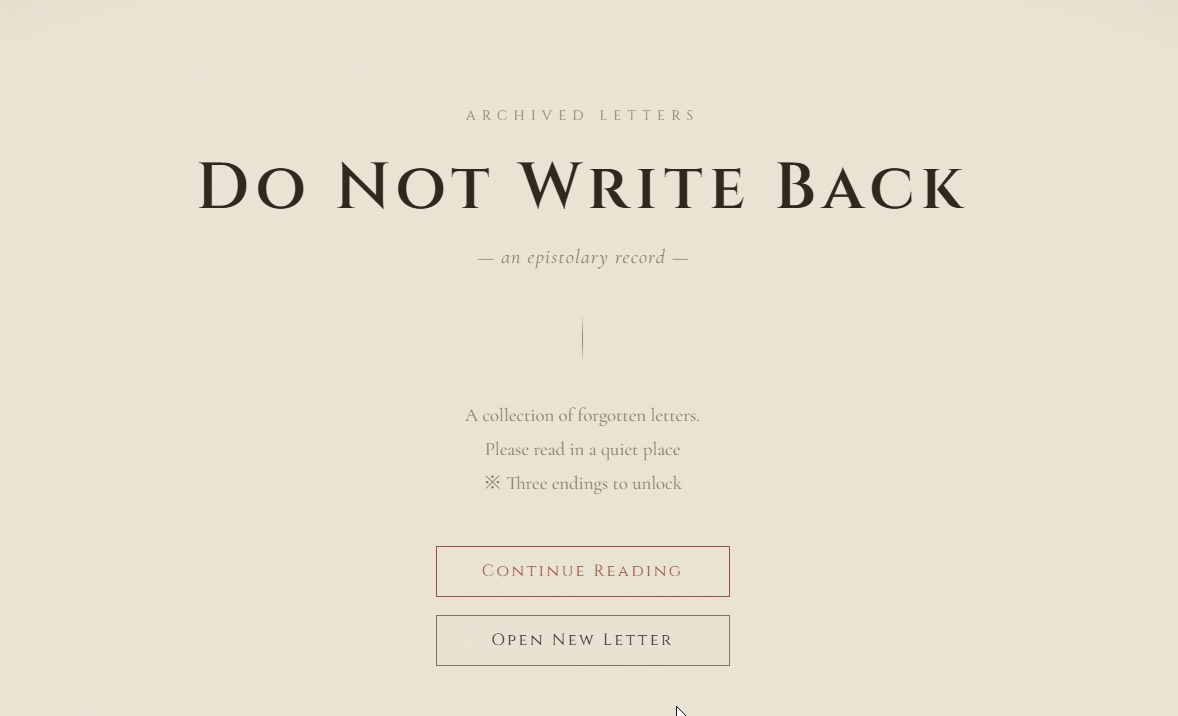 Do Not Write Back cover