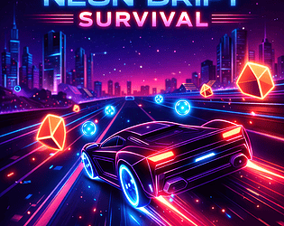 Neon Drift Survival game screenshot