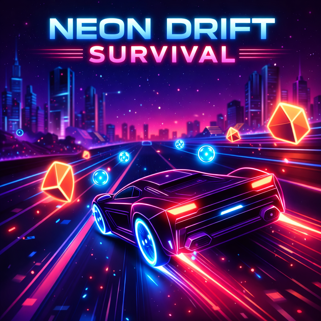 Neon Drift Survival by LokiAi