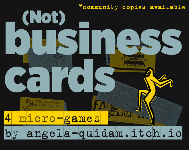 (Not) Business Cards by dan qui dam for Itch.io Itching For Games