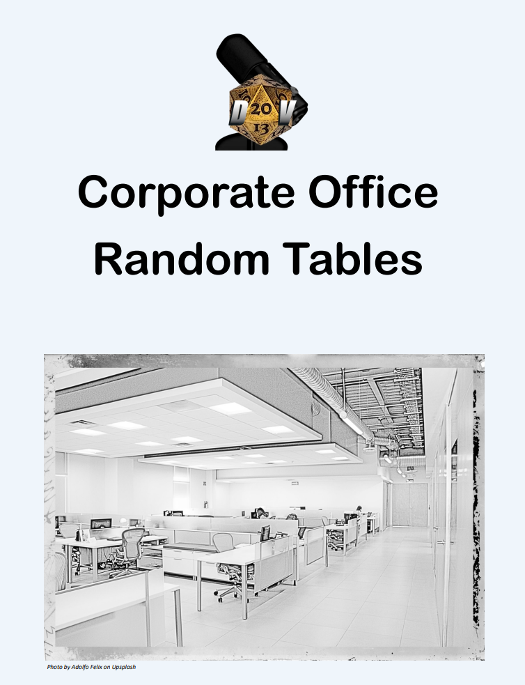 Portada de Corporate Office Random Tables