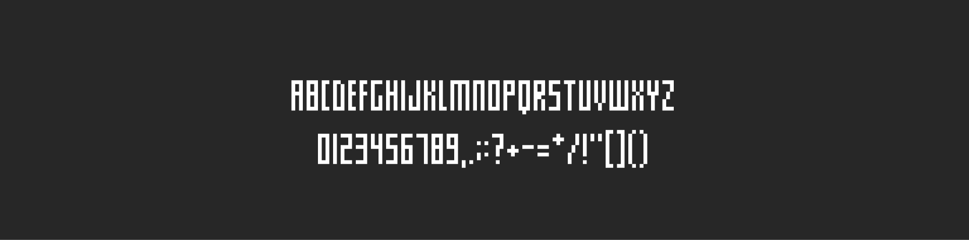 Pixel Font - PENTAGON