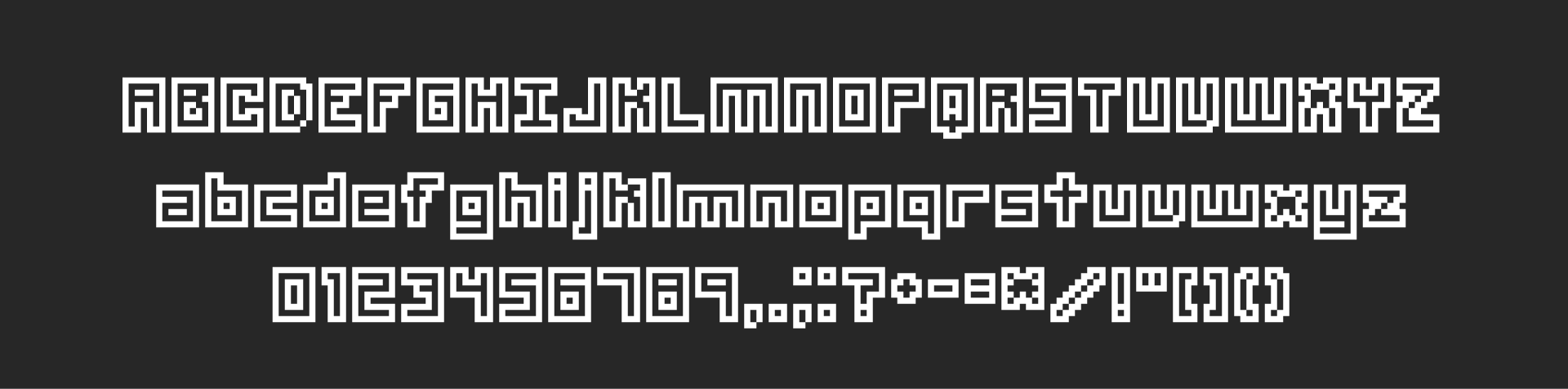 Pixel Font - BORDEA