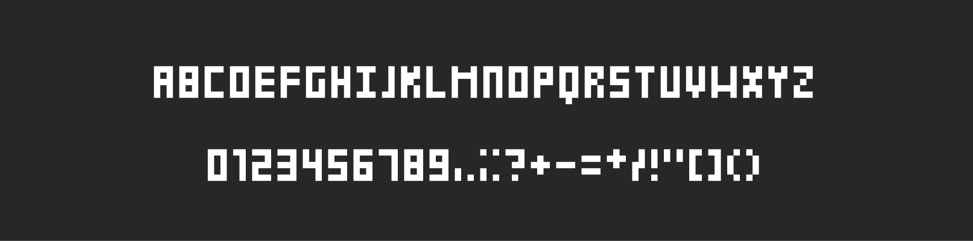 Pixel Font - SIMPLIFIED