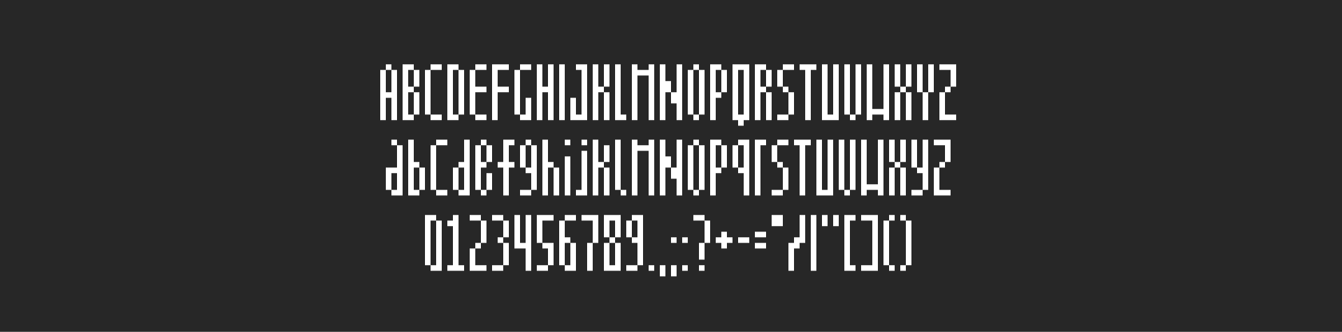 Pixel Font - MANIATIC