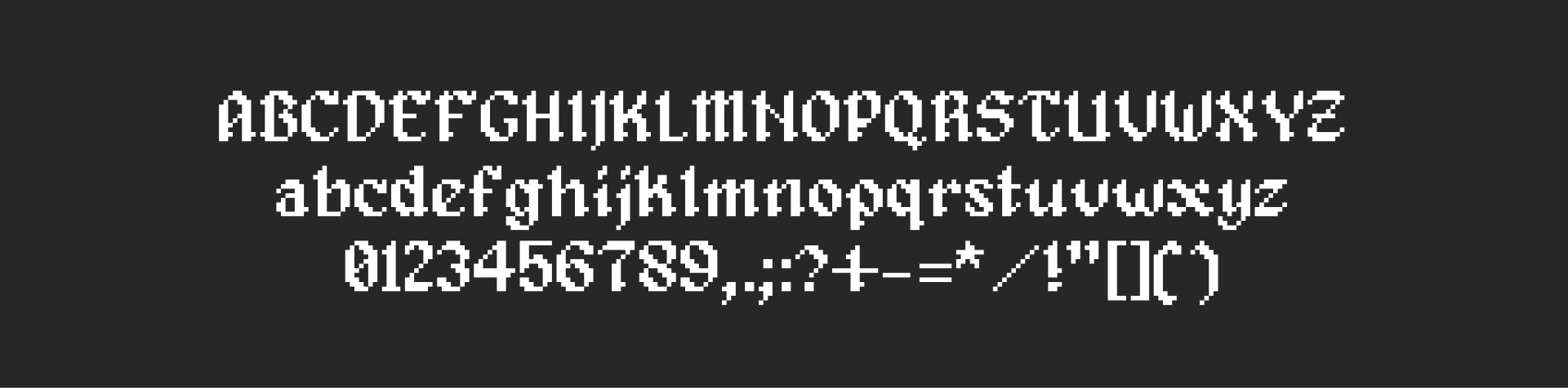 Pixel Font - WESTERIA