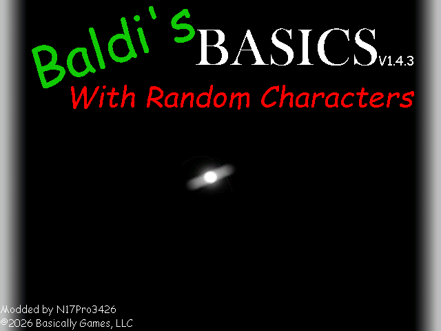 Cover image for Baldi's Basics With Random Characters