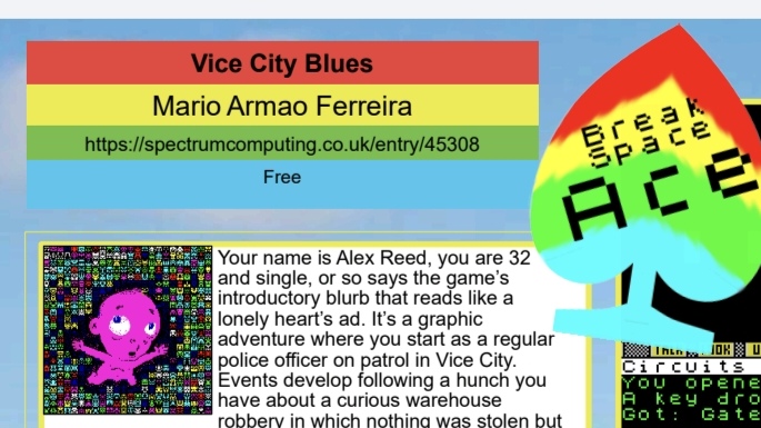 ViceCityBlues - ZX Spectrum by Mario Armao Ferreira