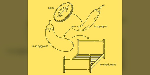 Cover image for Alone in a Pepper in an Eggplant in a Bed Frame