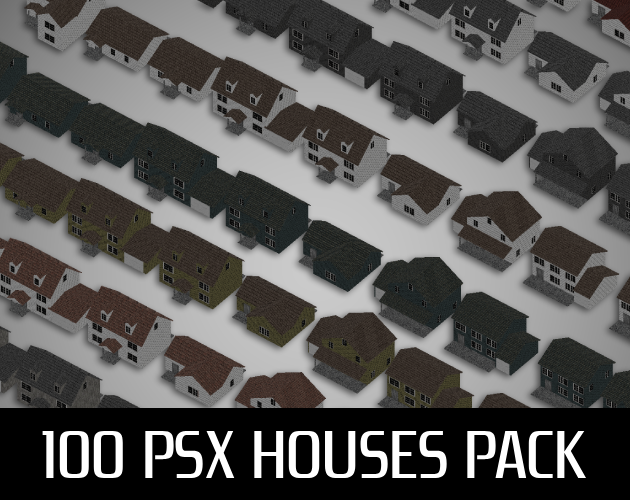 100 PSX Mega House Pack by postdev