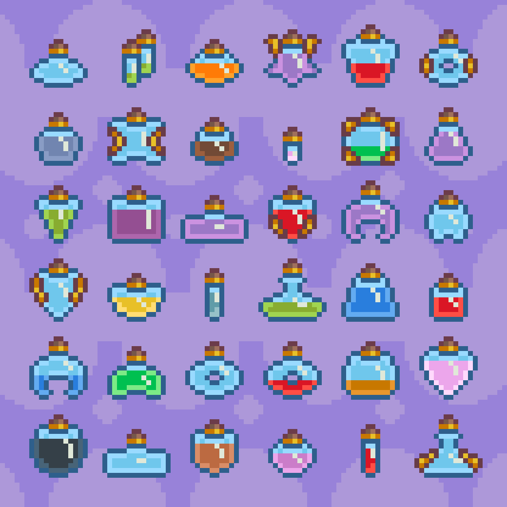 Big Update Coming Soon! - Sain's Potions Pack [16x16 Pixel Art Icons ...