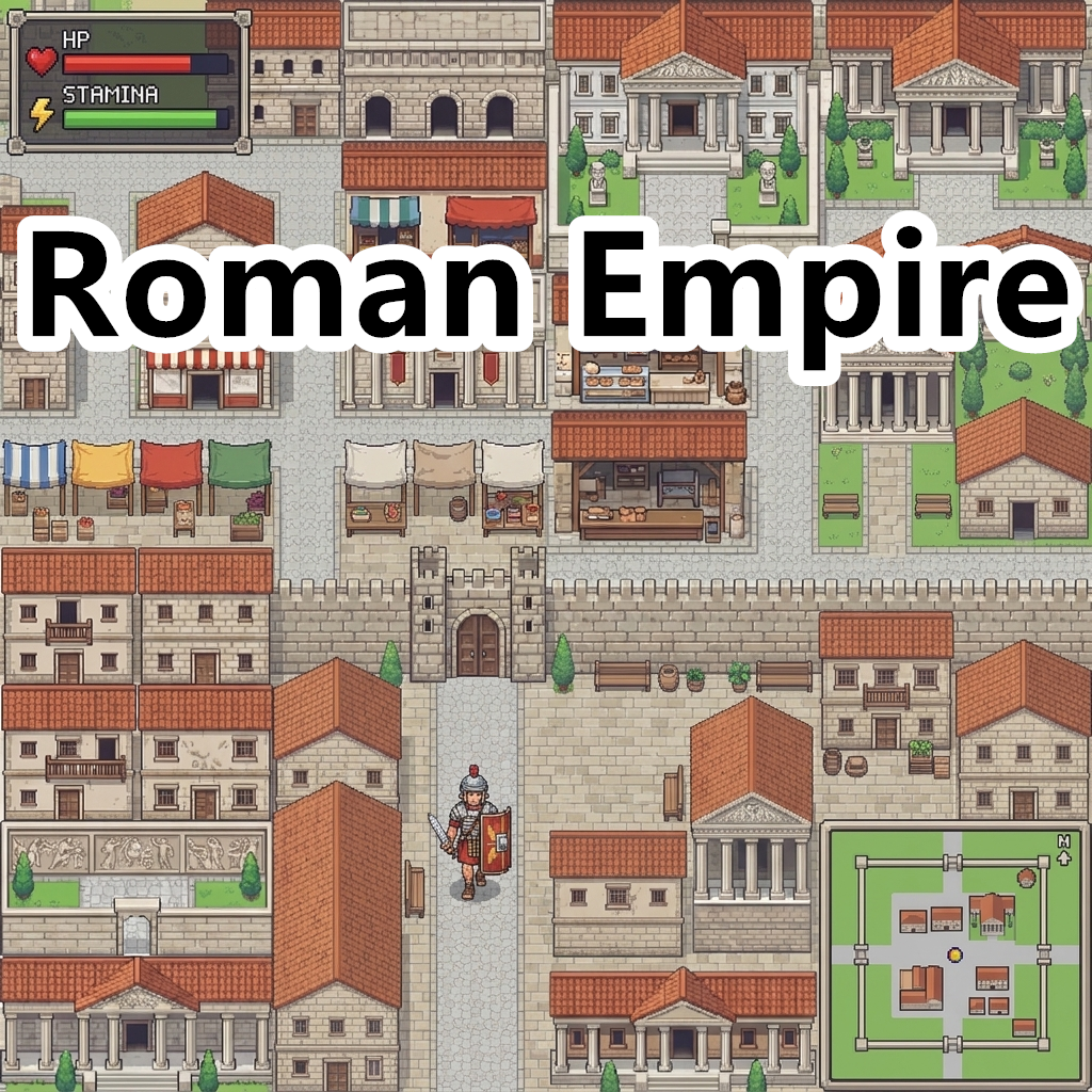Pixel Rome Roman Empire Pixel Art Tileset by Cute SCKR