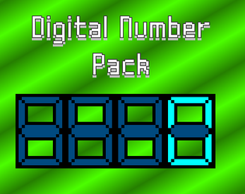 Digital Number Pack by Bubblun (the Dragon)