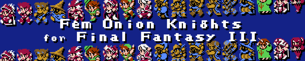 Final Fantasy III - Fem Onion Knights