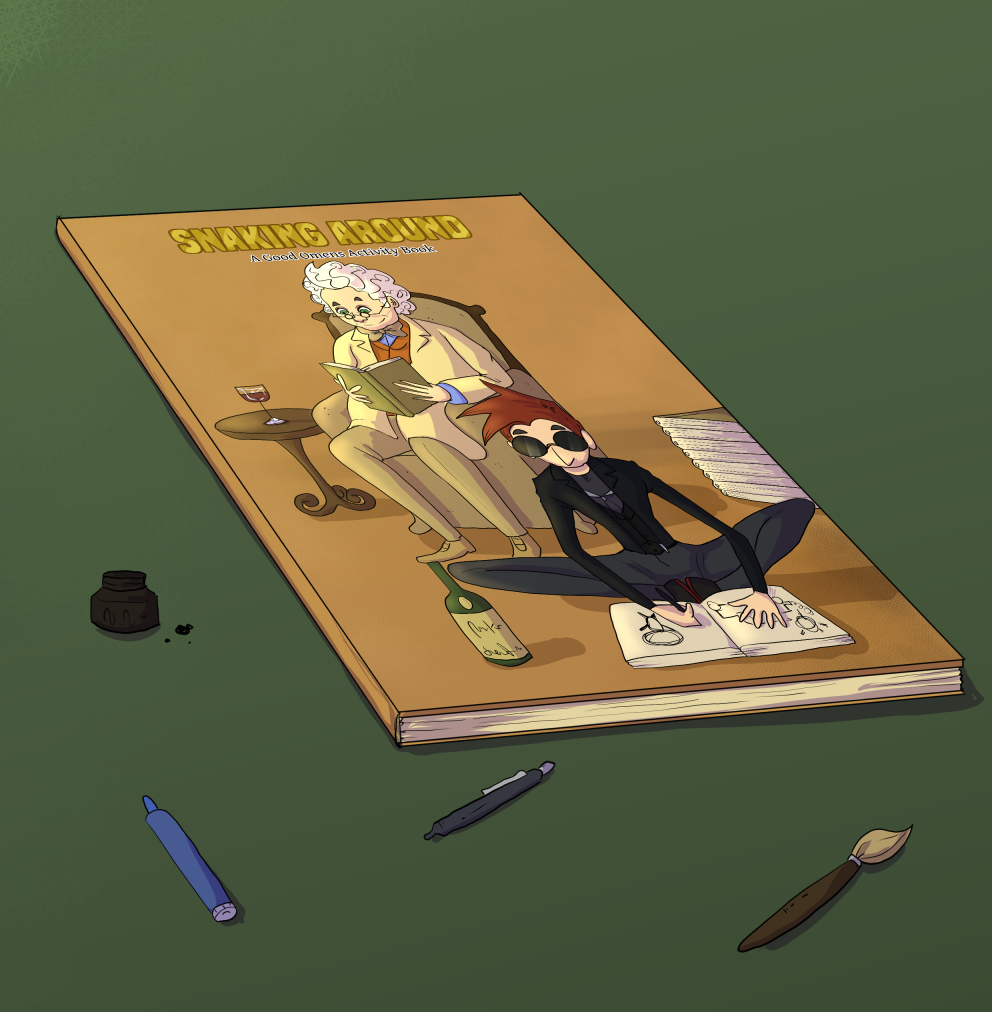 Cover image for Good Omens Colouring and Activity Book
