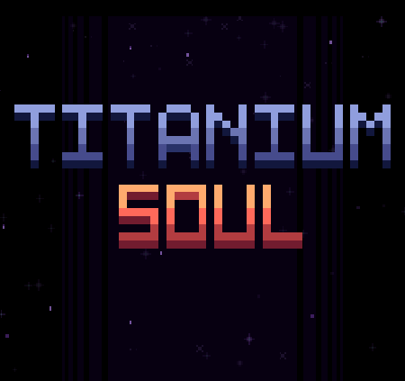 Titanium Soul — pixel space shooter key art (itch.io)