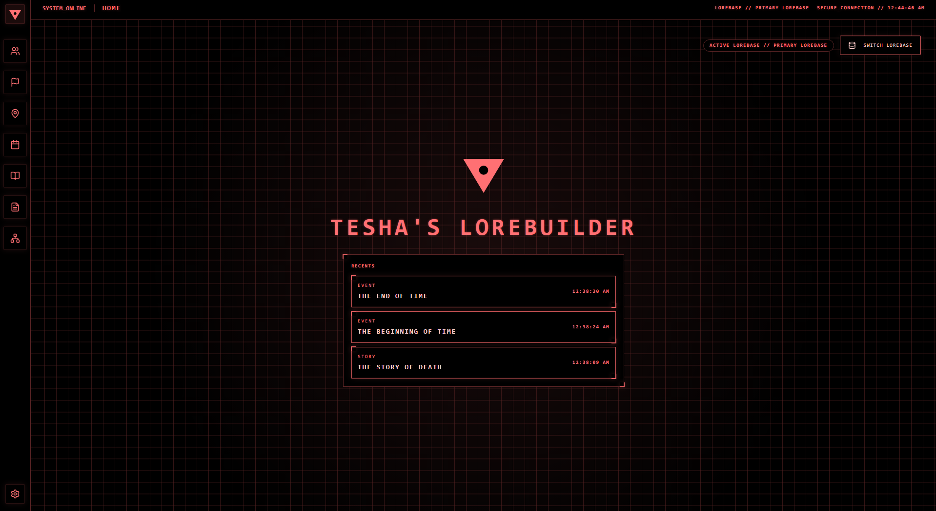 Tesha's Lorebuilder - Free Creative Writing Suite