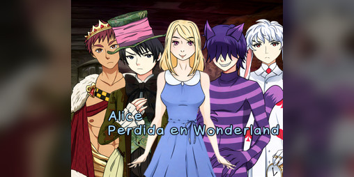 Cover image for Perdida en Wonderland - Novela Visual Otome