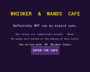 Whisker & Wands Cafe Prototype