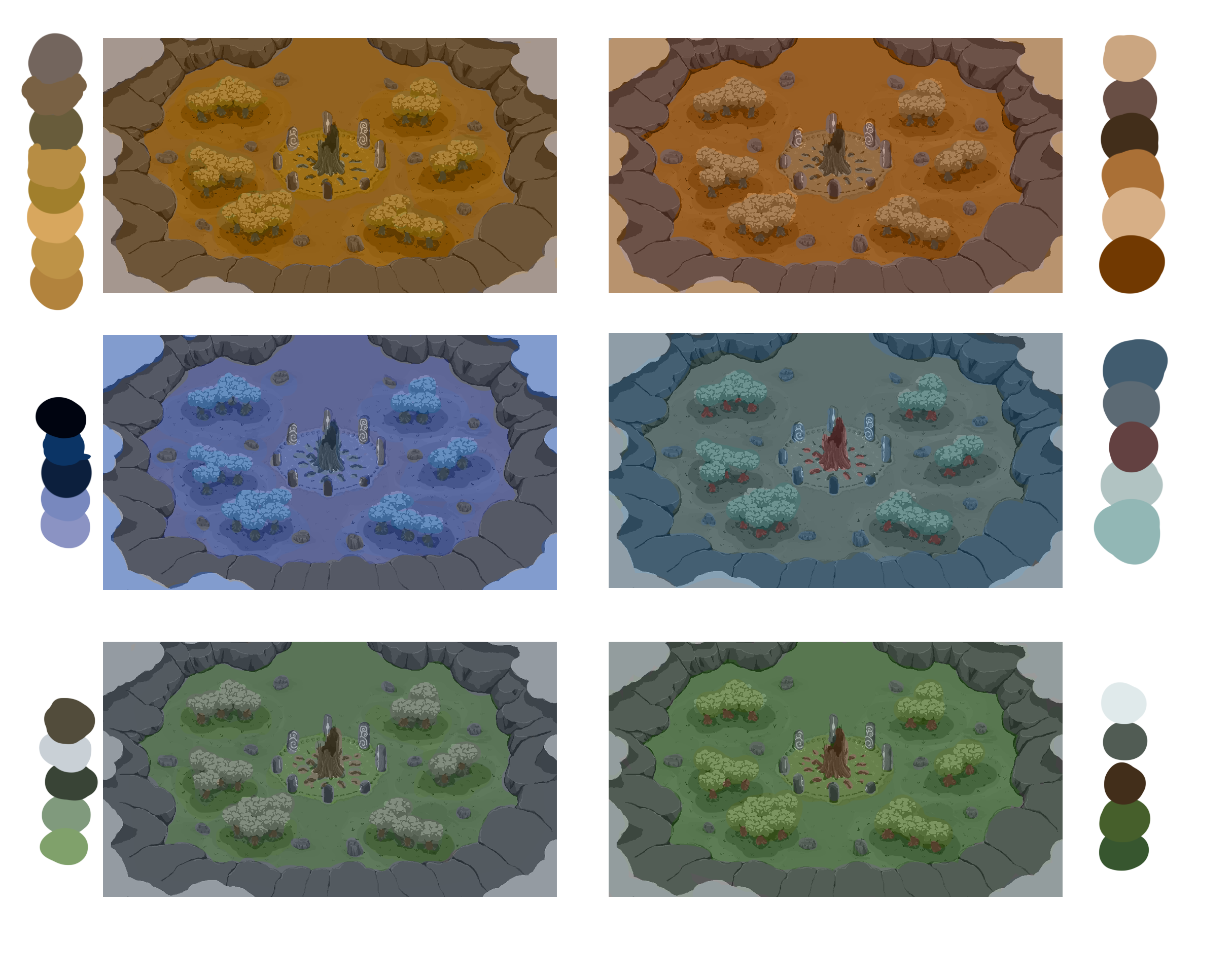 Devlog #2 – Color Palettes & Early Biome Visuals🎨 - Reverde by Broken ...