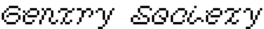 Pixel Font - Gentry Society - 10x8 TTF Font
