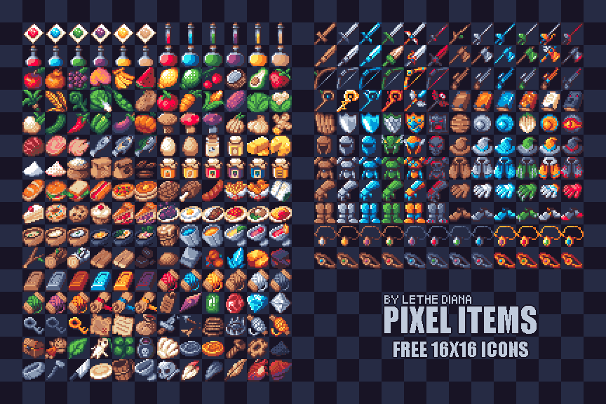 Pixel Items_300+