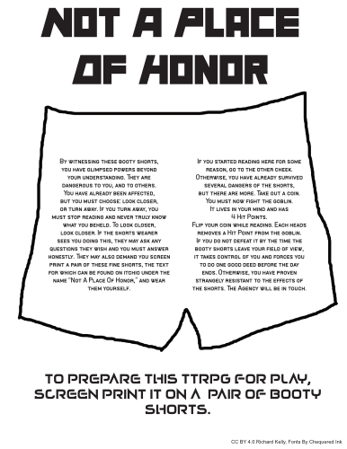 Cover image for Not A Place Of Honor