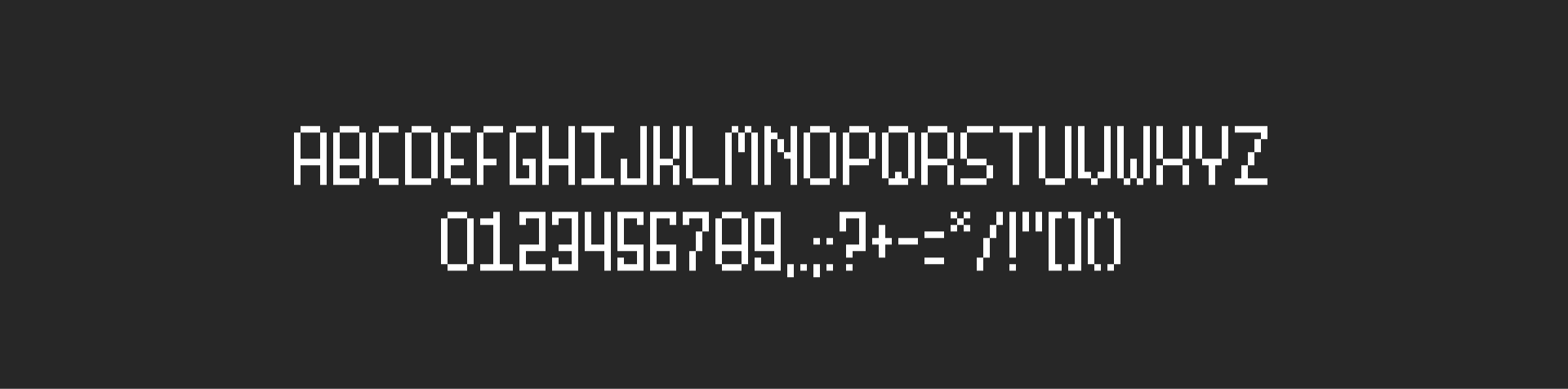 Pixel Font - BALANCE