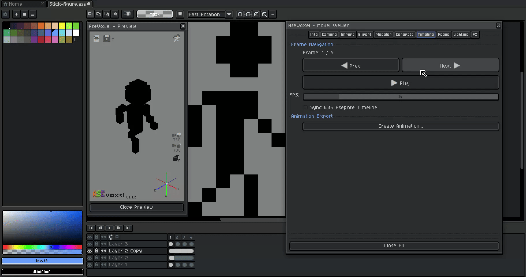 Feature preview! New Update planned for Mid-May - AseVoxel - Aseprite ...