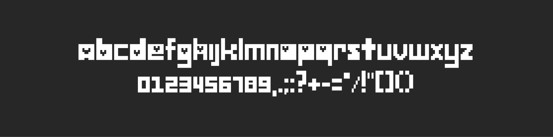 Pixel Font - HEARTBOUND