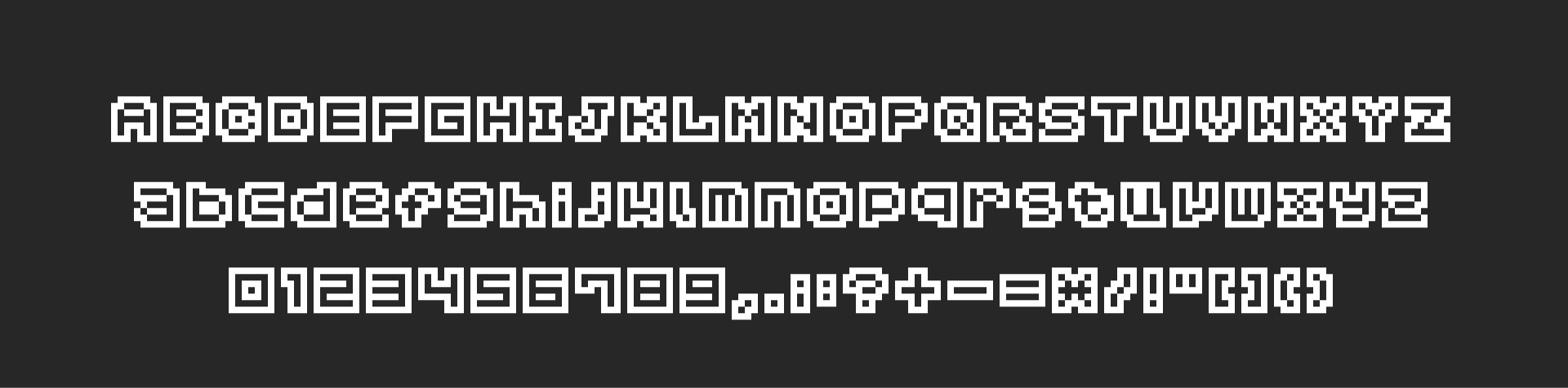 Pixel Font - ESCAPER