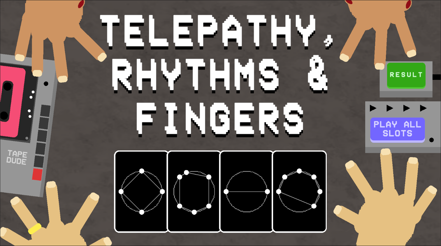 Cover image for Telepathy, Rhythms & Fingers