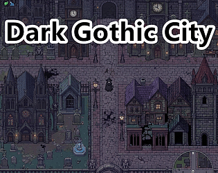 Dark Gothic City Pixel Art Tileset Pack cover art