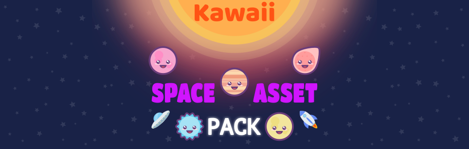 Kawaii Space Match-3 Asset Pack