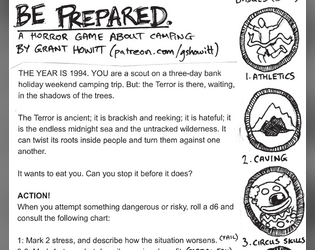 Be Prepared   - You're an incompetent scout trapped in ancient and hungry woods. 