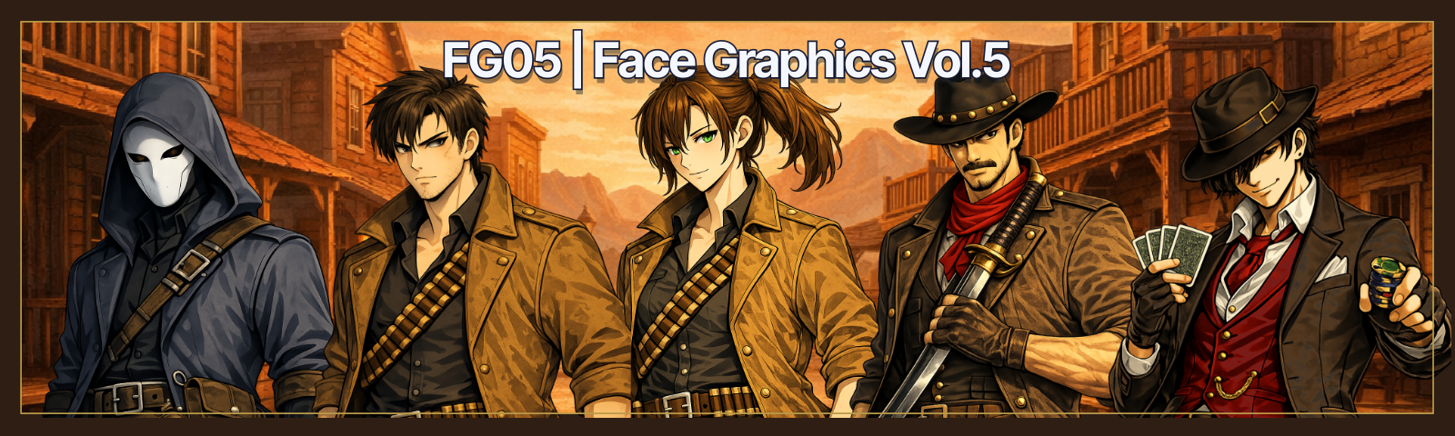 Devlog - FG05 — 50 Face Graphics (PNG) by Pixel Material Studio