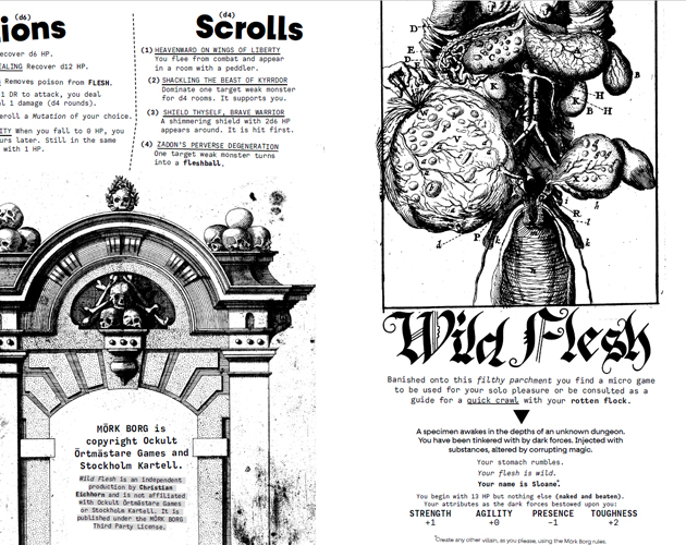 Cover image for Wild Flesh | Mörk Borg
