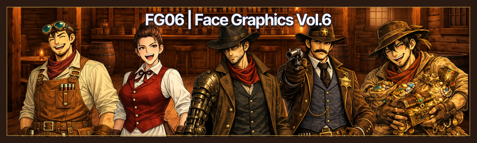 Devlog - FG06 — 50 Face Graphics (PNG) by Pixel Material Studio