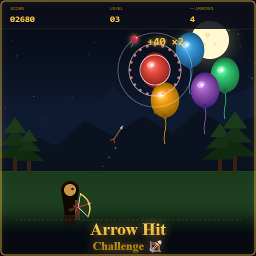 One Hit Challenge Arrow Hit Challenge by LevelUp Tech Labs