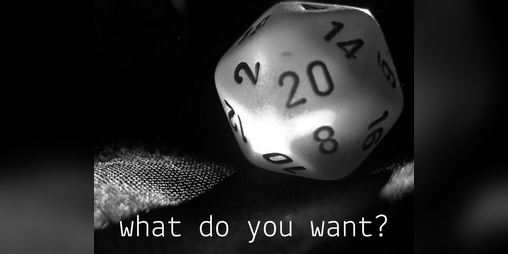 Cover image for what do you want?
