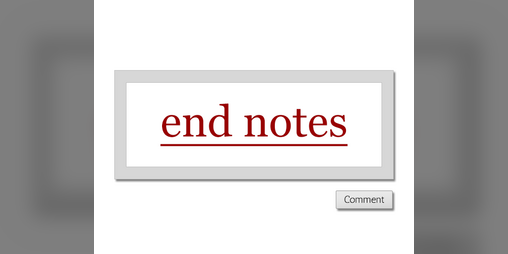 Cover image for end notes