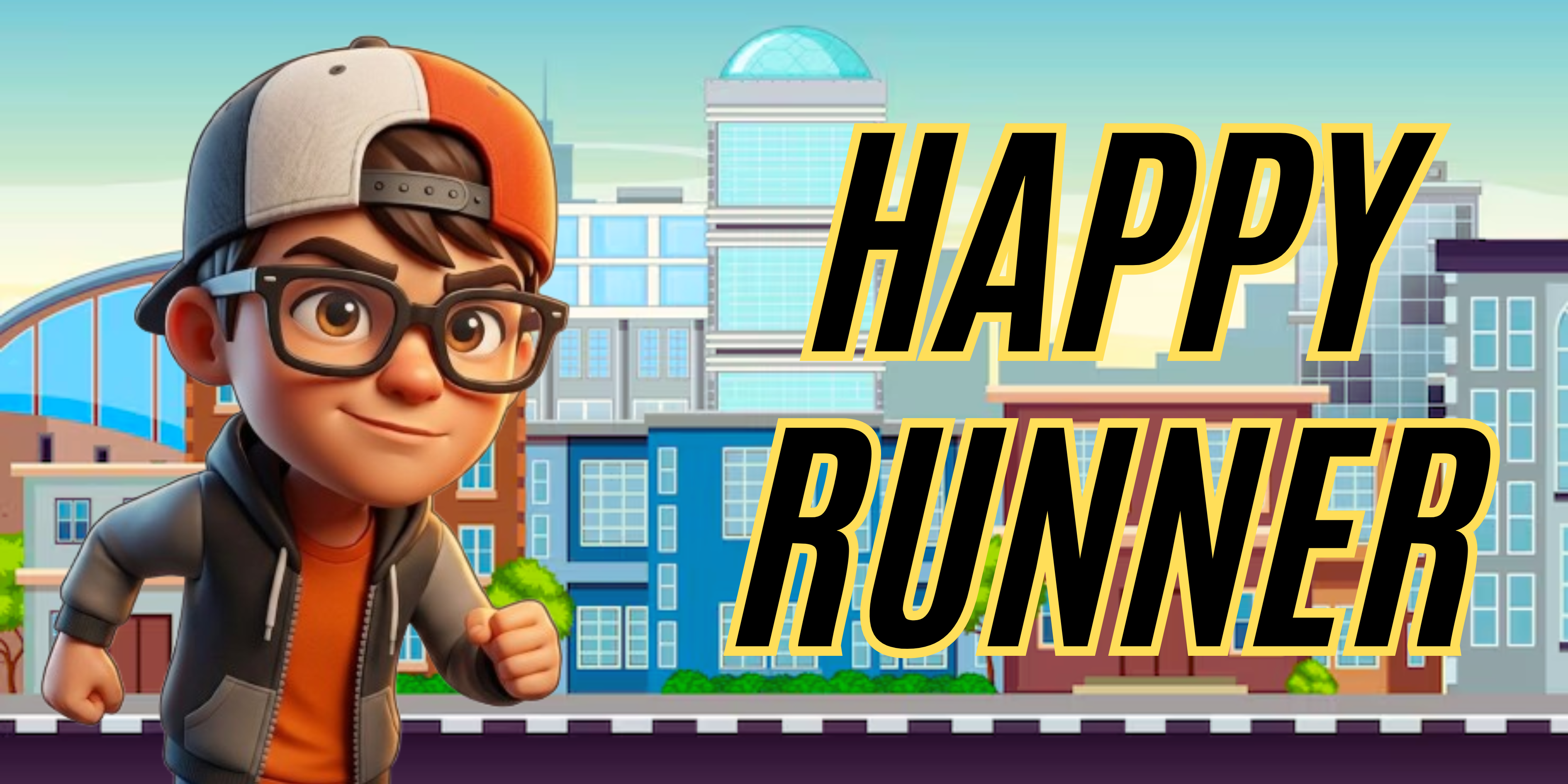 Happy runner