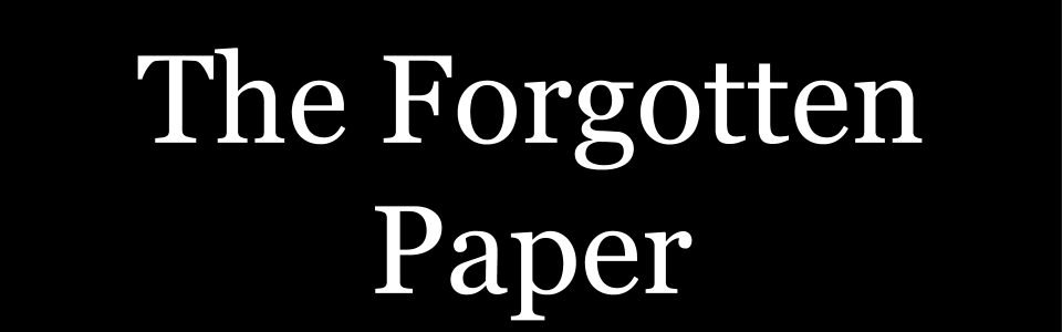 The Forgotten Paper