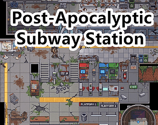 Post-Apocalyptic Subway Station Tileset Pack cover art