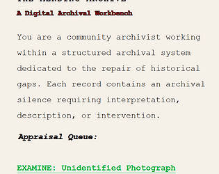 The Mending Archive